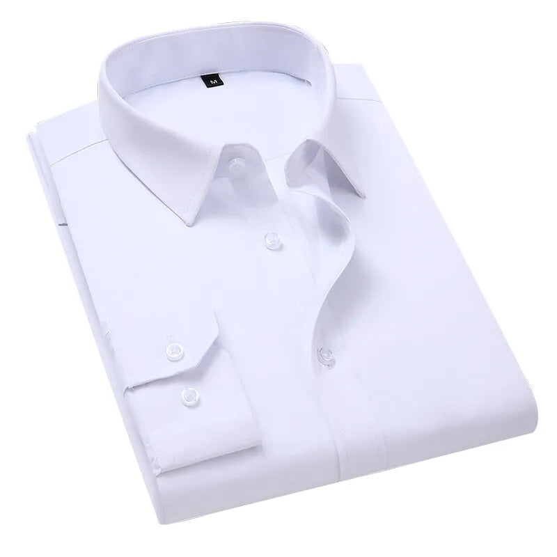 Men's Long-sleeved Shirts Business Casual Lapel Buttons