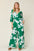 Two piece Set Full Size Printed Tie Back Wide Leg Jumpsuit