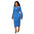 Women O-neck Elegant Long Flare Sleeve Rhinestones Midi Club Dresses