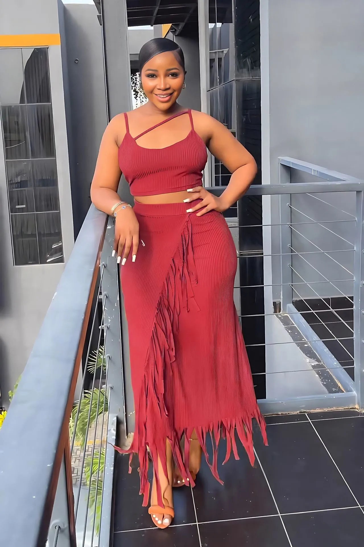 Women's two-piece sets, Midi Skirt dress, 2-piece sets, beach outfits