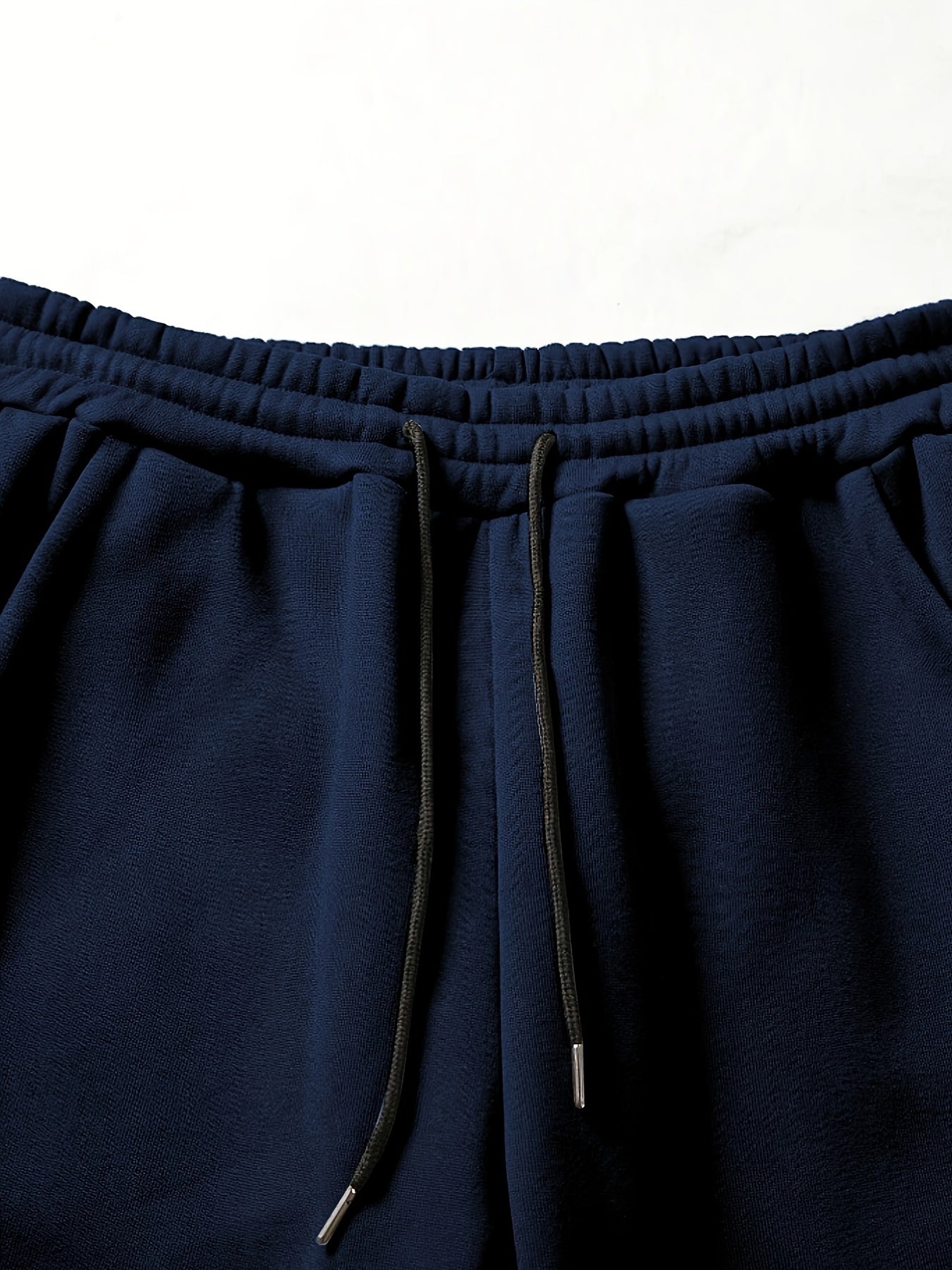 Men's Letter Hoodie with Drawstring and Sweatpants Outfit Set