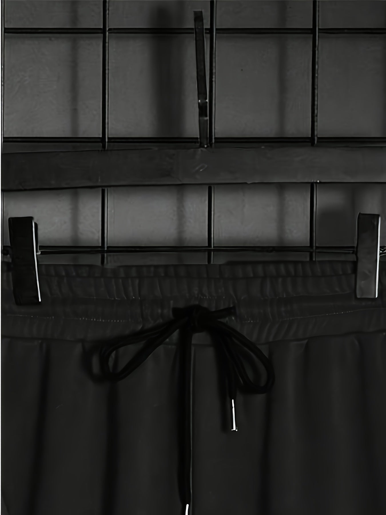 Men's Letter Hoodie with Drawstring and Sweatpants Outfit Set