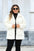 Women Plus Size Fuzzy Collared Neck Long Sleeve Jacket Sweater