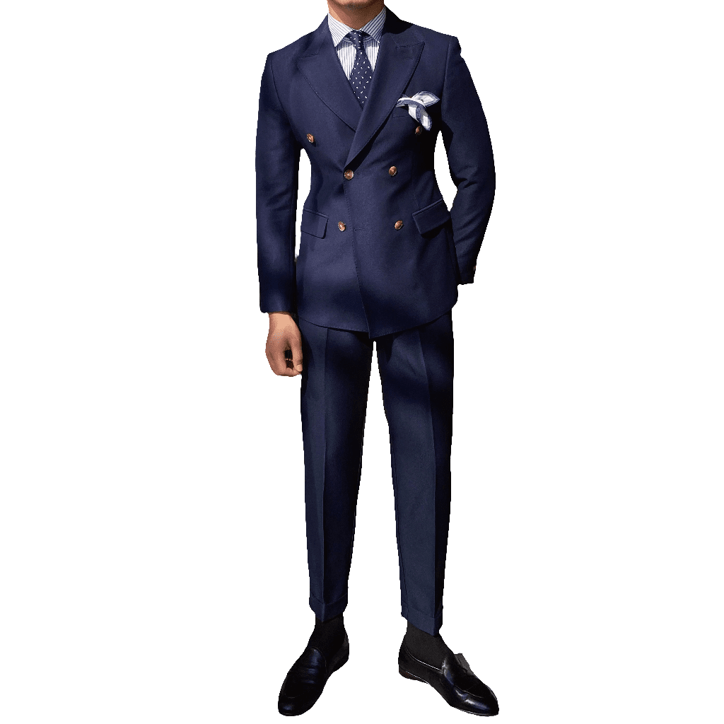 Men's Retro Gao Ding Private Order Slim Fit Closure Collar Suit
