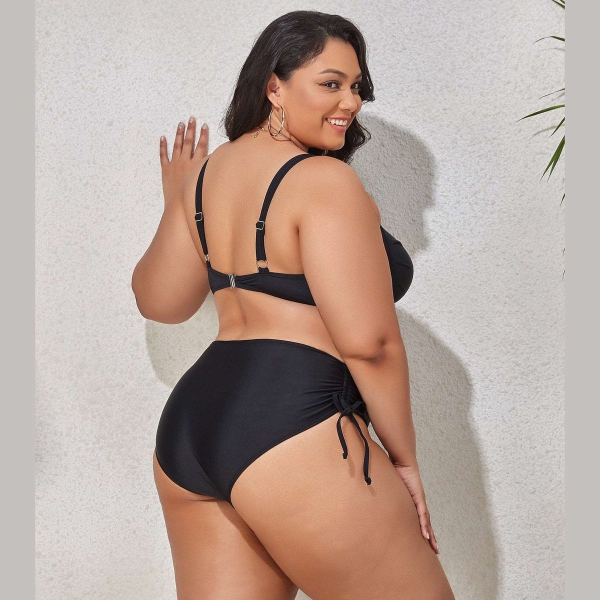 Curves Plus Size Two-Piece Push-Up Bikini Set for Women
