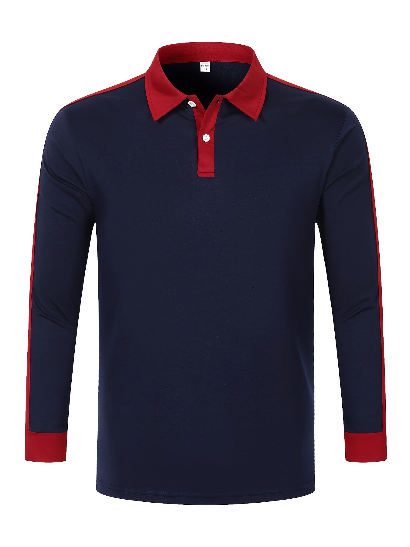 Elegant Men's Ribbed Shirt - Casual Long Sleeve, Button-Up Collar