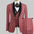 Men's Three-Piece Wedding Suit Set: Fashion Groom Peak Blazer, Trouser