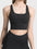 Women Yoga Scoop Neck Crisscross Straps Sports Bra For Fitness Workout