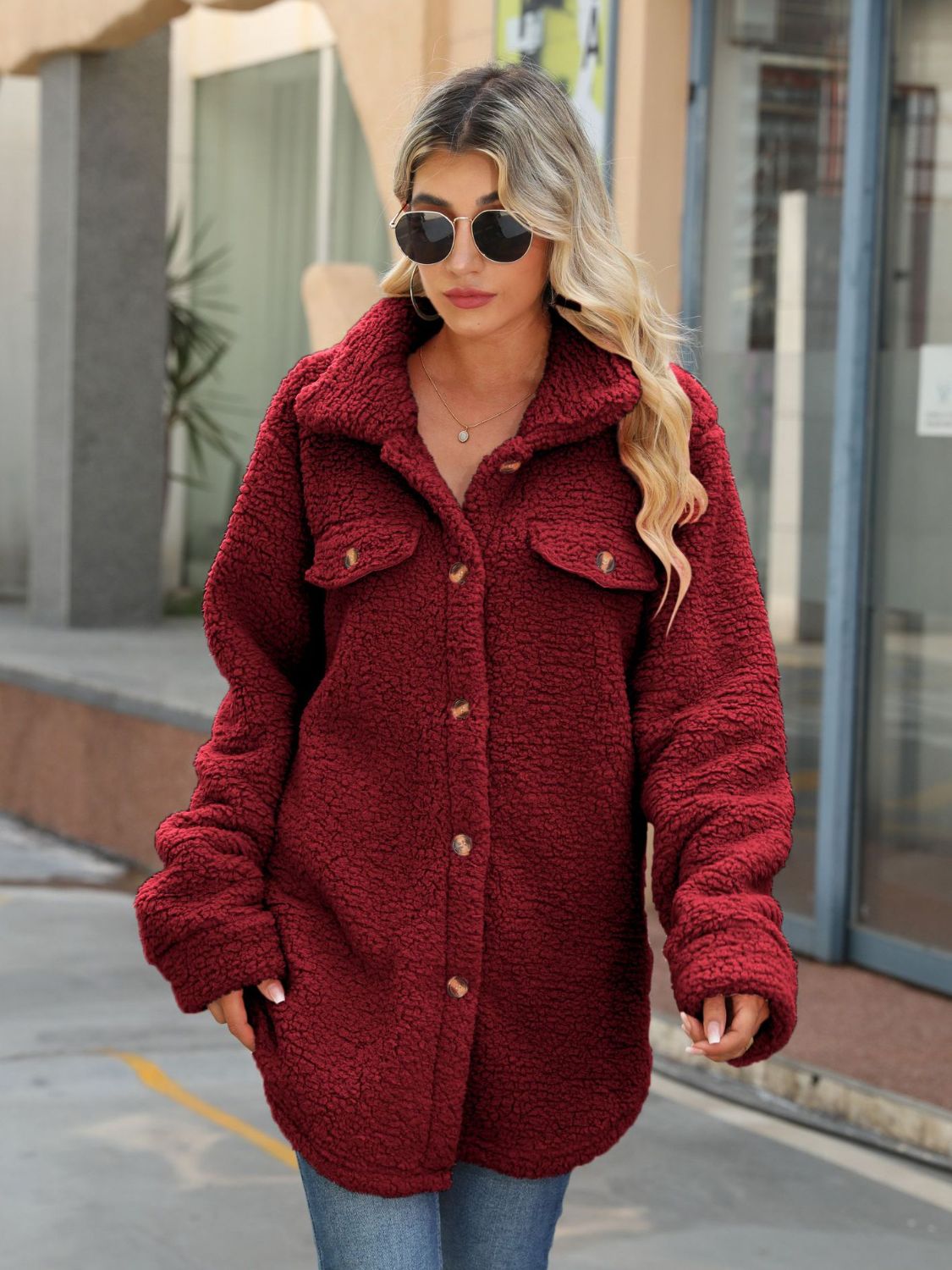 Timeless Elegance and Warmth Classic Sweater Button Down Collared Coat