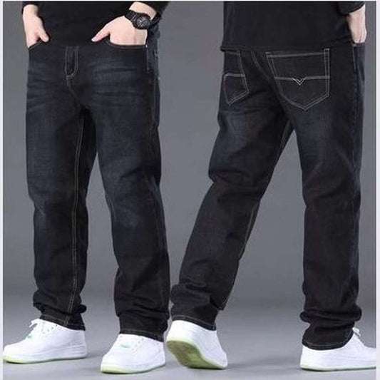 Fashion & Luxury Men's Denim Pants: Slim Straight Stretch Jeans