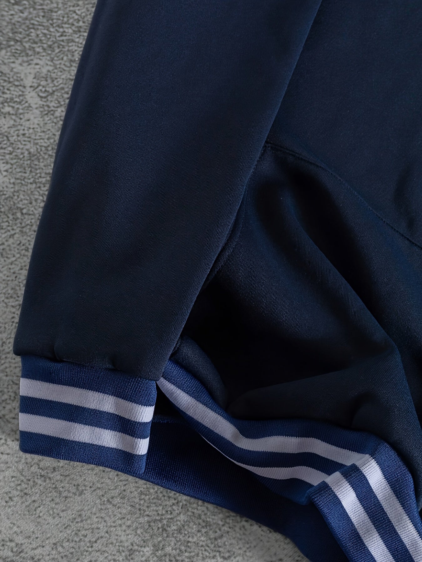 Men's Letter Hoodie with Drawstring and Sweatpants Outfit Set