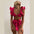 Bandage Bikini Set with Ruffled Push-Up Padded Bra