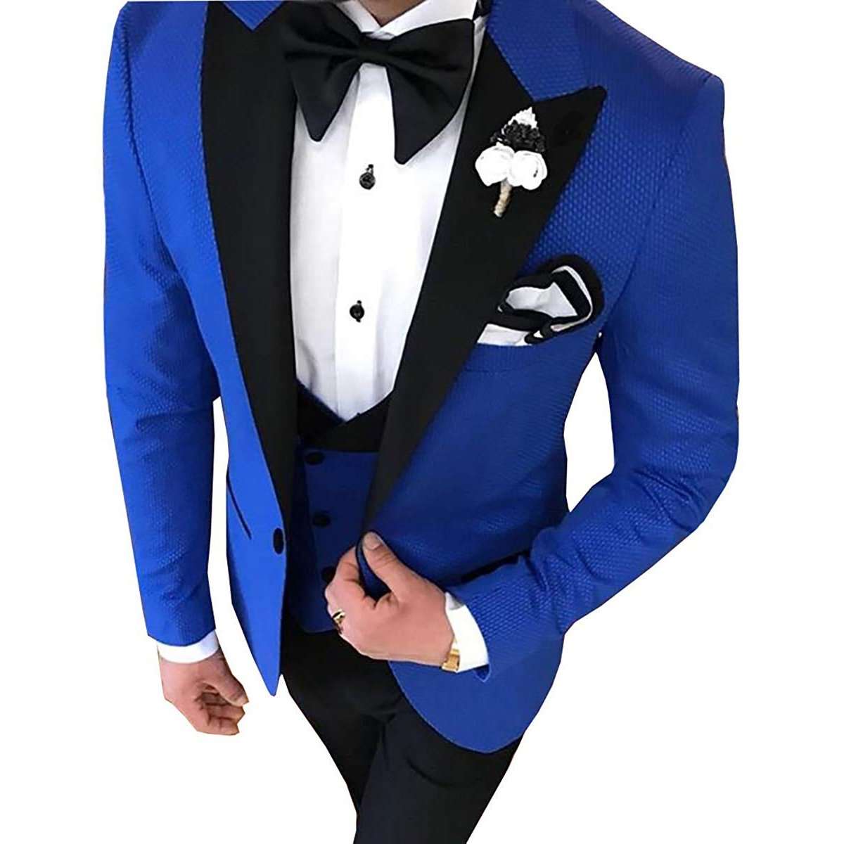 Groomsmen Tuxedos 3-Piece Wedding Suit For Men