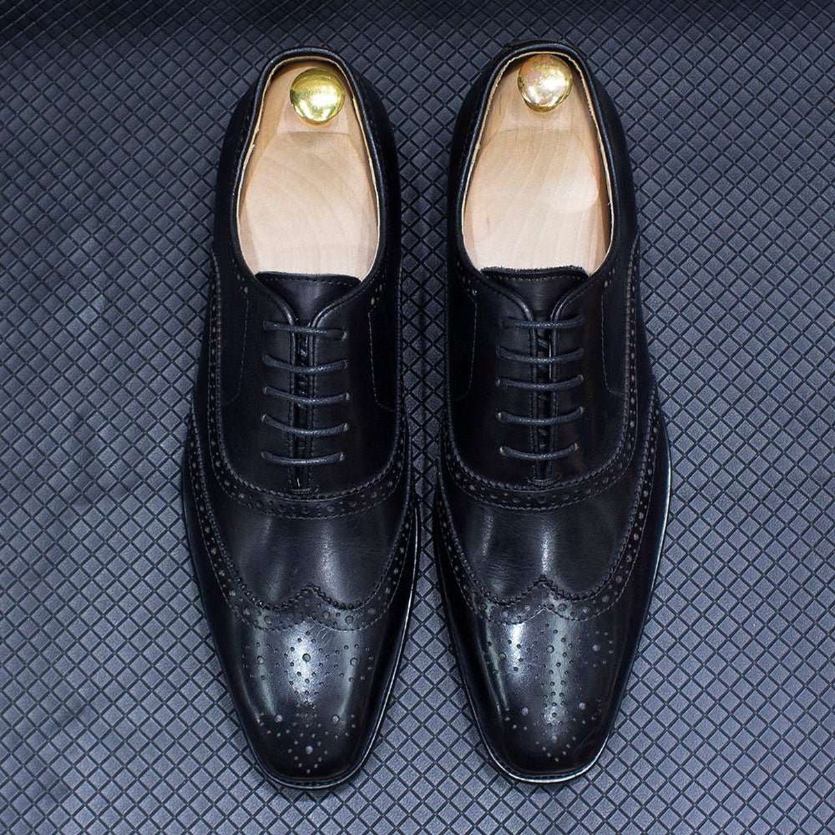 Handmade Men's Oxford Leather Classic Business Formal Shoe