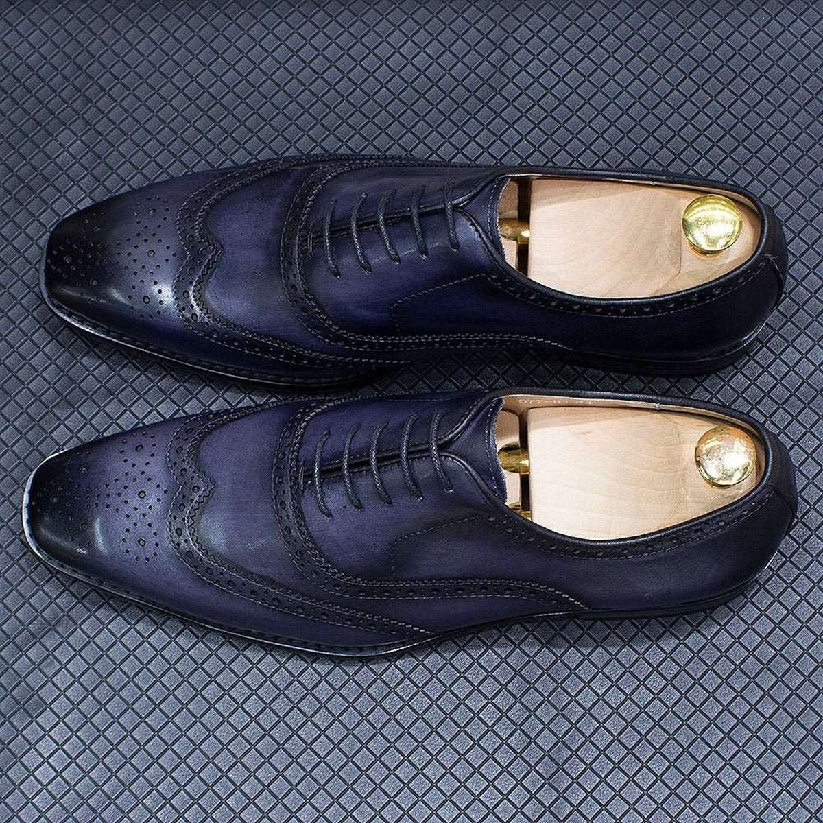 Handmade Men's Oxford Leather Classic Business Formal Shoe