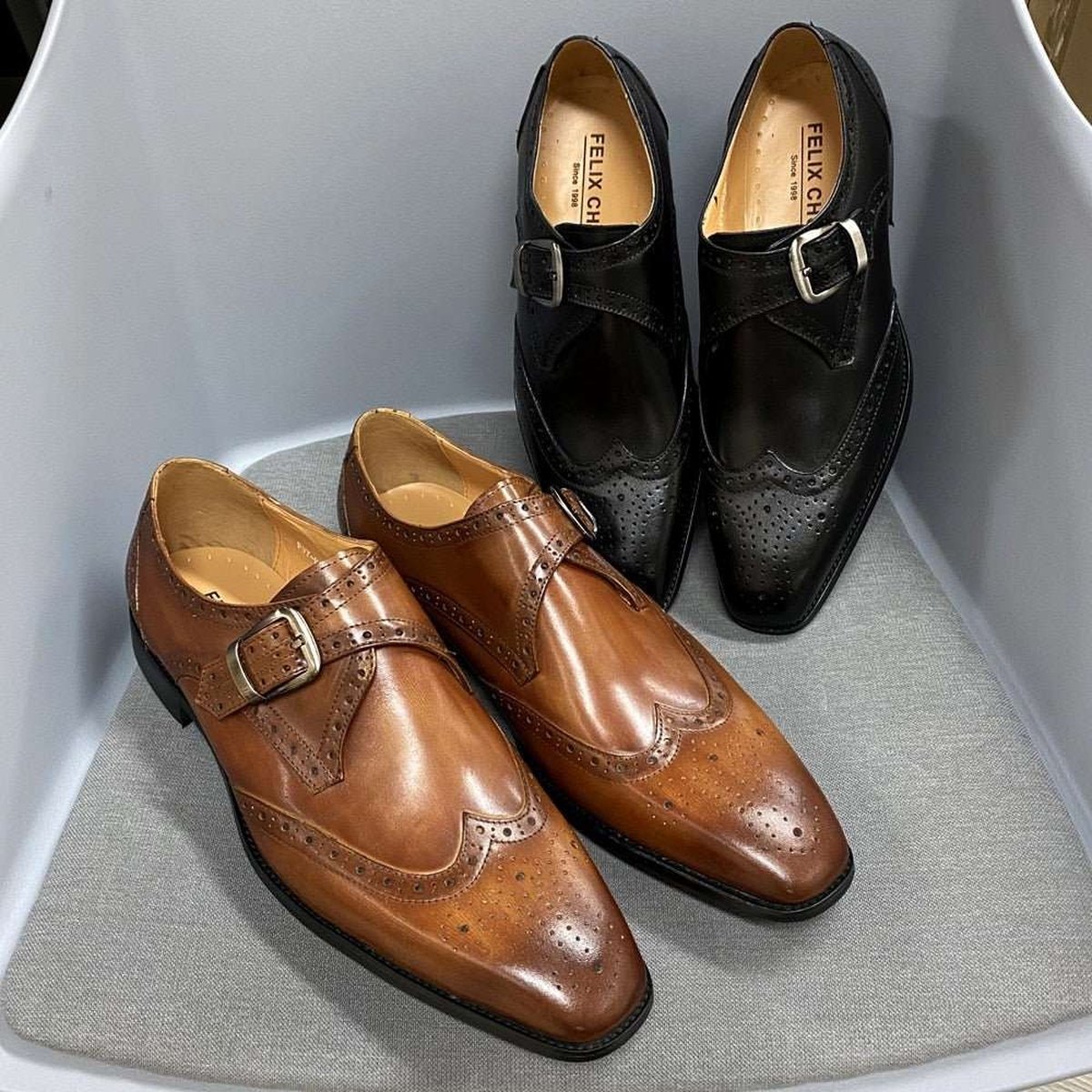 Italian Wingtip Oxfords: Luxury Leather Dress Shoes for Men