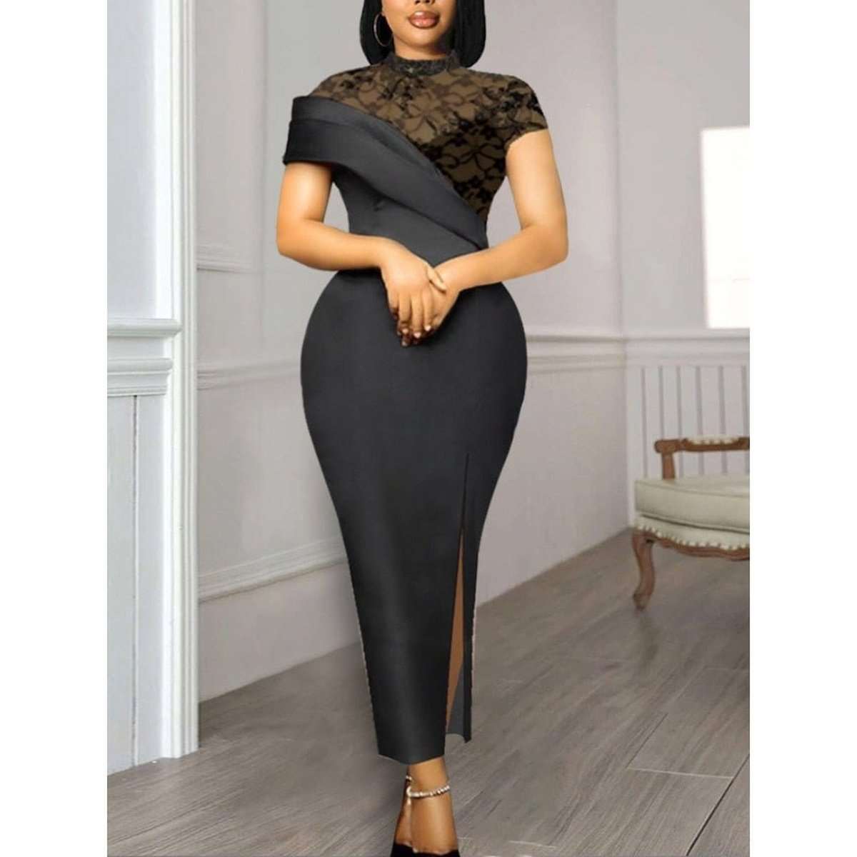 Ladies Sexy Bodycon Evening Gowns and Slit Dresses