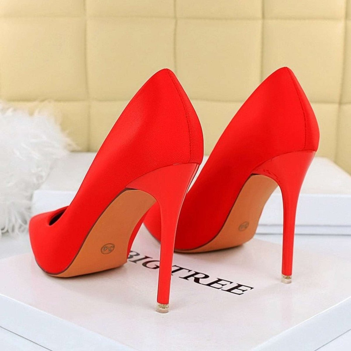 Luxurious Satin Satin Women Pumps Shoes for Noble Parties