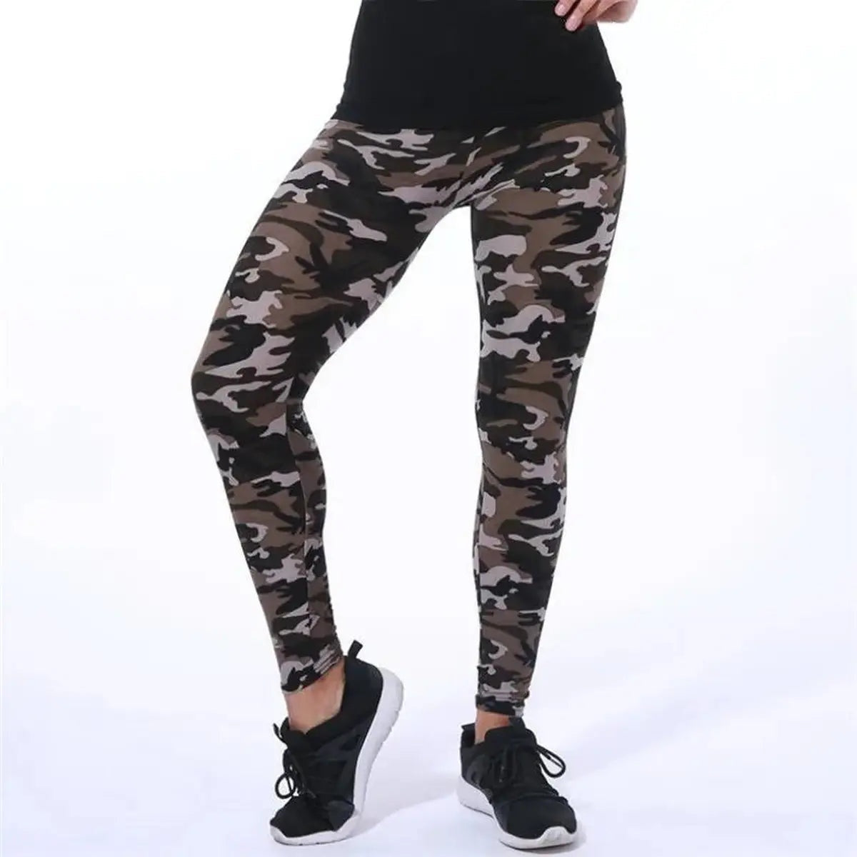 Camouflage Woman's Leggings Slim Stretch Yoga Trouser