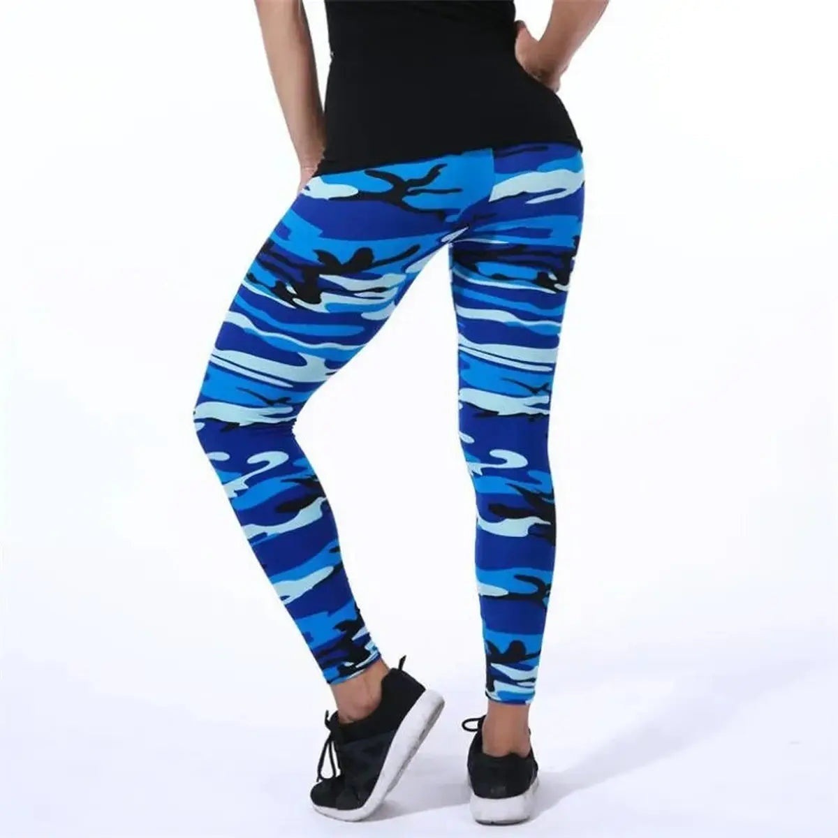 Camouflage Woman's Leggings Slim Stretch Yoga Trouser