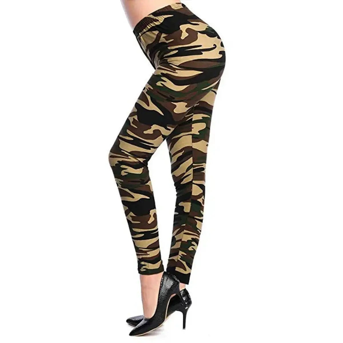 Camouflage Woman's Leggings Slim Stretch Yoga Trouser