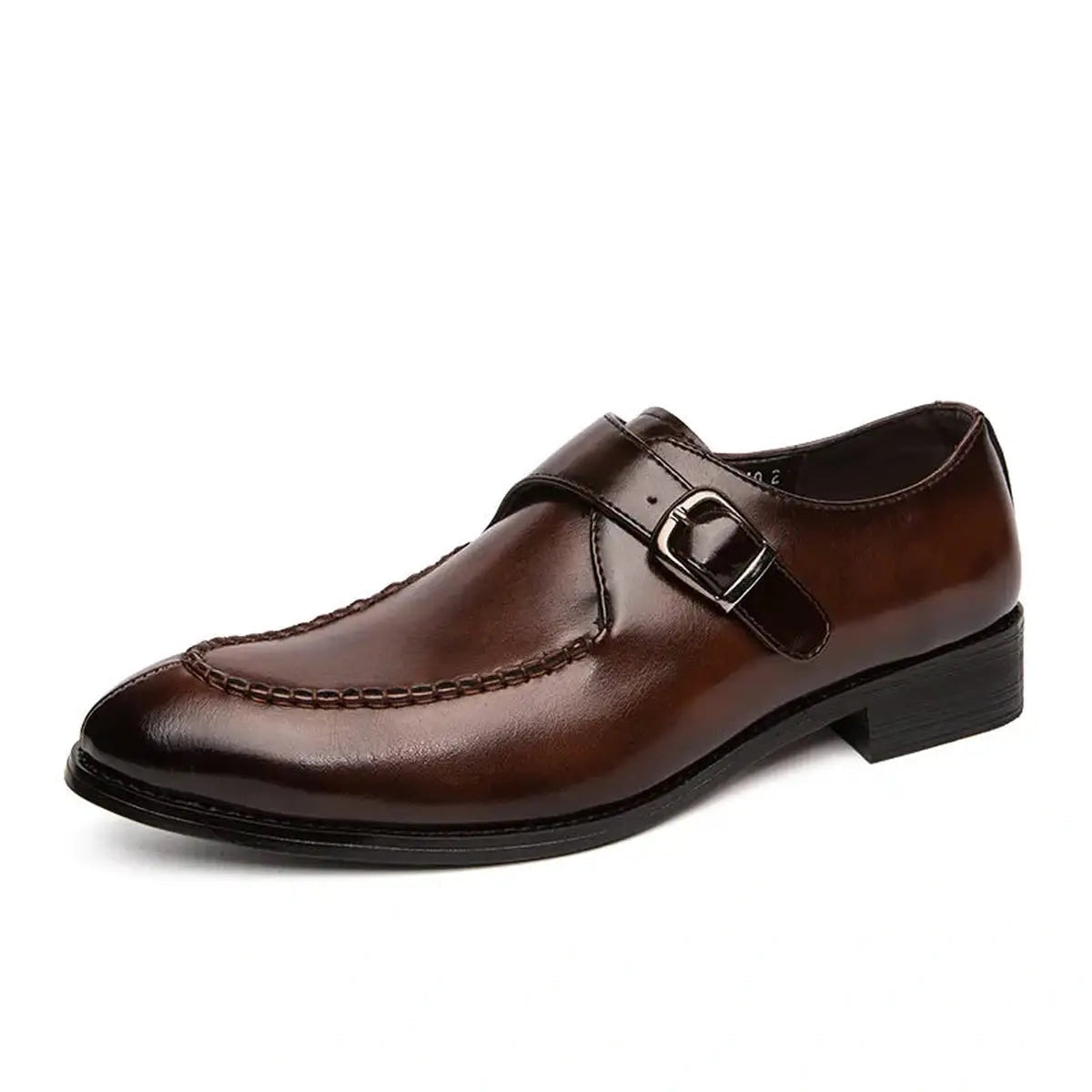 Men Luxury Leather Shoes with Classic Buckle