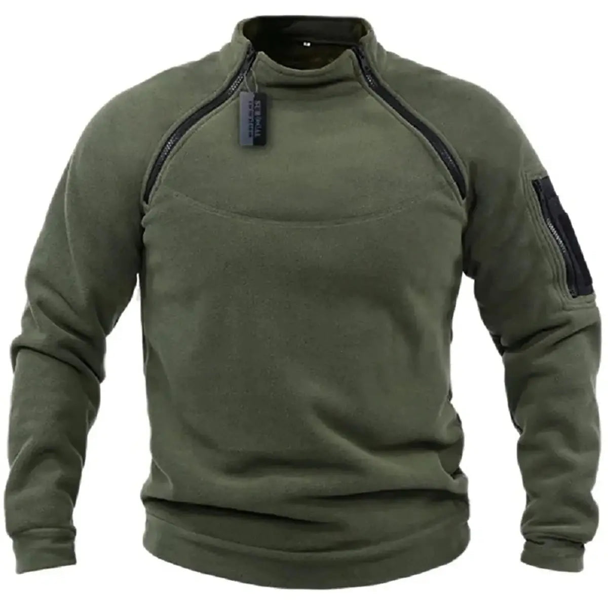 Men's Stand-up Collar Outdoor Breathable Tactical Gym Tops