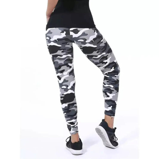 Camouflage Woman's Leggings Slim Stretch Yoga Trouser
