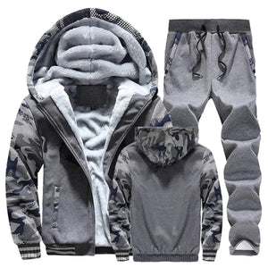 Men Winter Thermal Fleece Jacket for Outdoors Sports