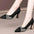 Women's Pumps Shoes with Solid Color Sequins Pointed Toe