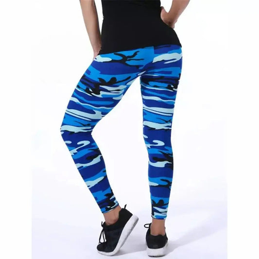 Camouflage Woman's Leggings Slim Stretch Yoga Trouser