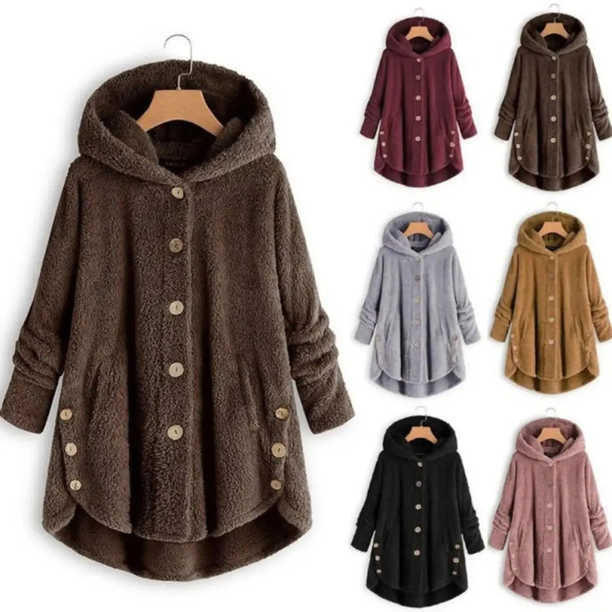 Warm Teddy Bear Coat Wool Jacket For Women