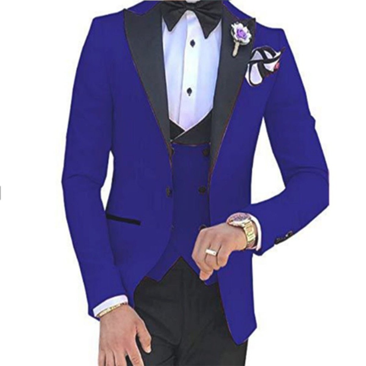 Groomsmen Tuxedos 3-Piece Wedding Suit For Men