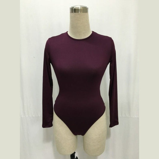 Chic Long Sleeve Bodycon Romper Bodysuit for Women