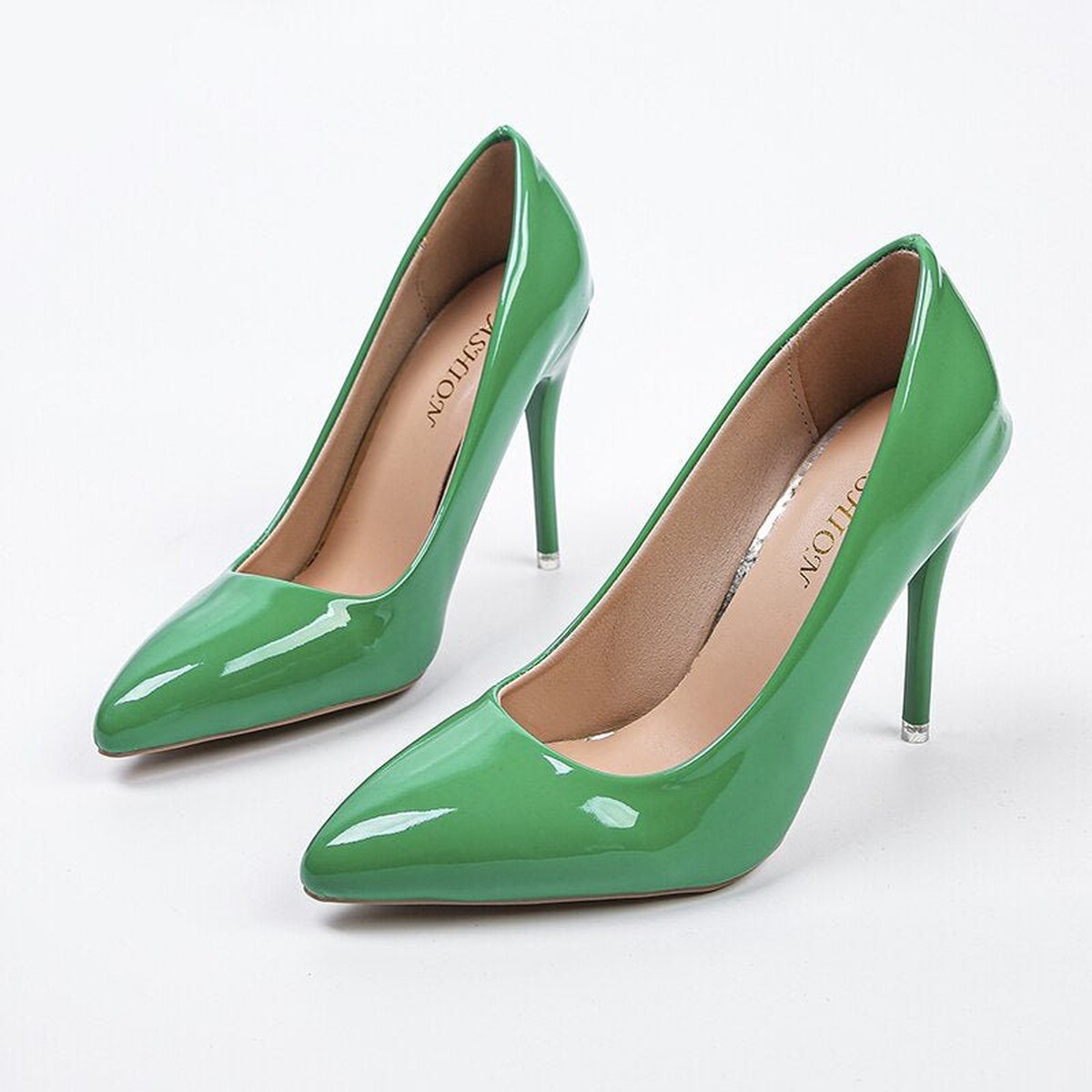 Stiletto Women's high heel shoes with Fashionable patent pumps