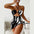 Women's Beachwear One-Piece Swimsuit with Swimming Skirt