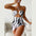 Women's Beachwear One-Piece Swimsuit with Swimming Skirt