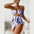 Women's Beachwear One-Piece Swimsuit with Swimming Skirt